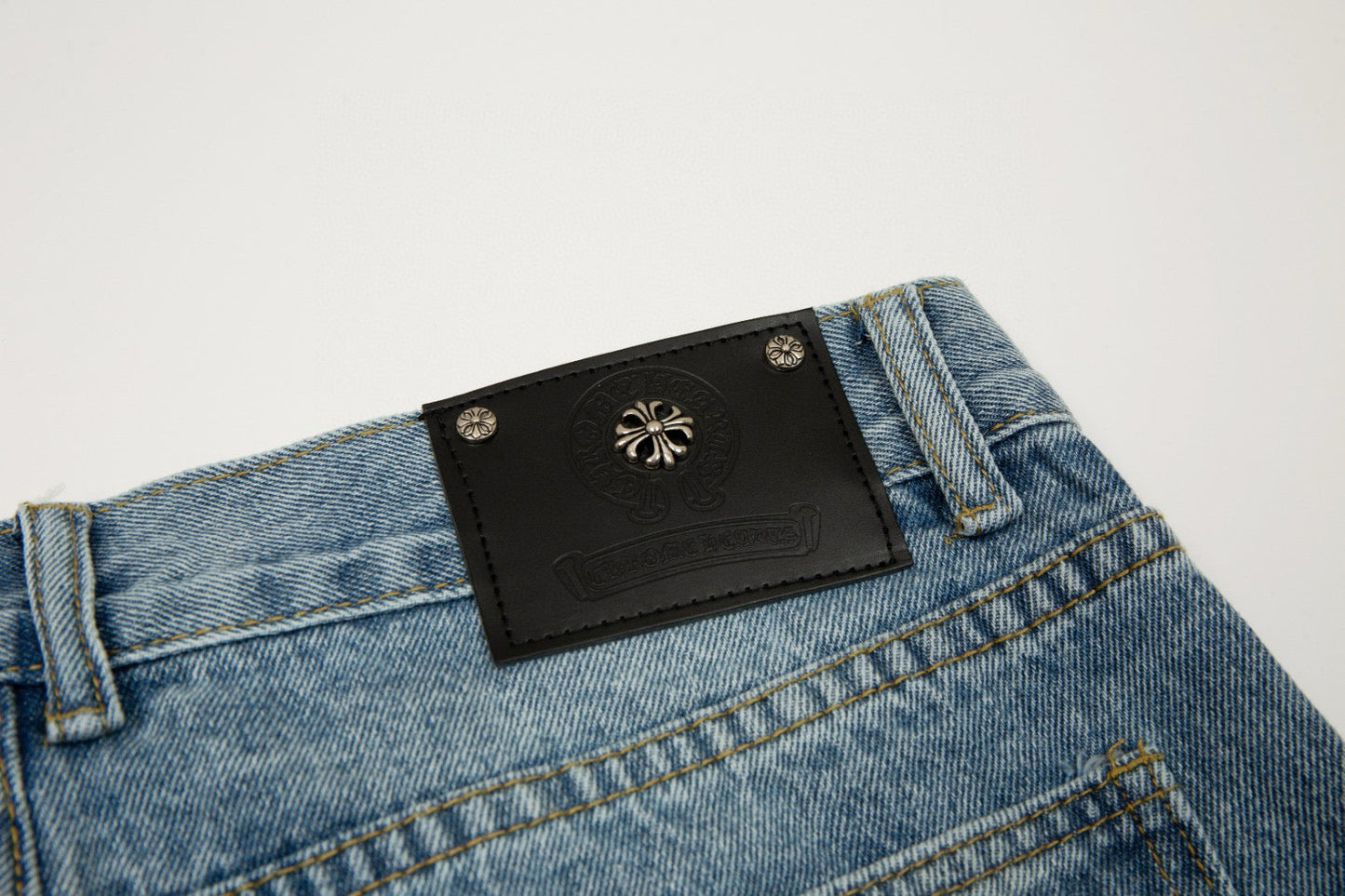 CHROME HEARTS X LEVI'S CROSS PATCH JEANS