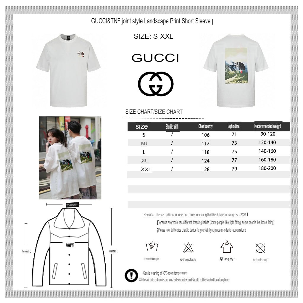 The North Face x Gucci Nature Print T-Shirt