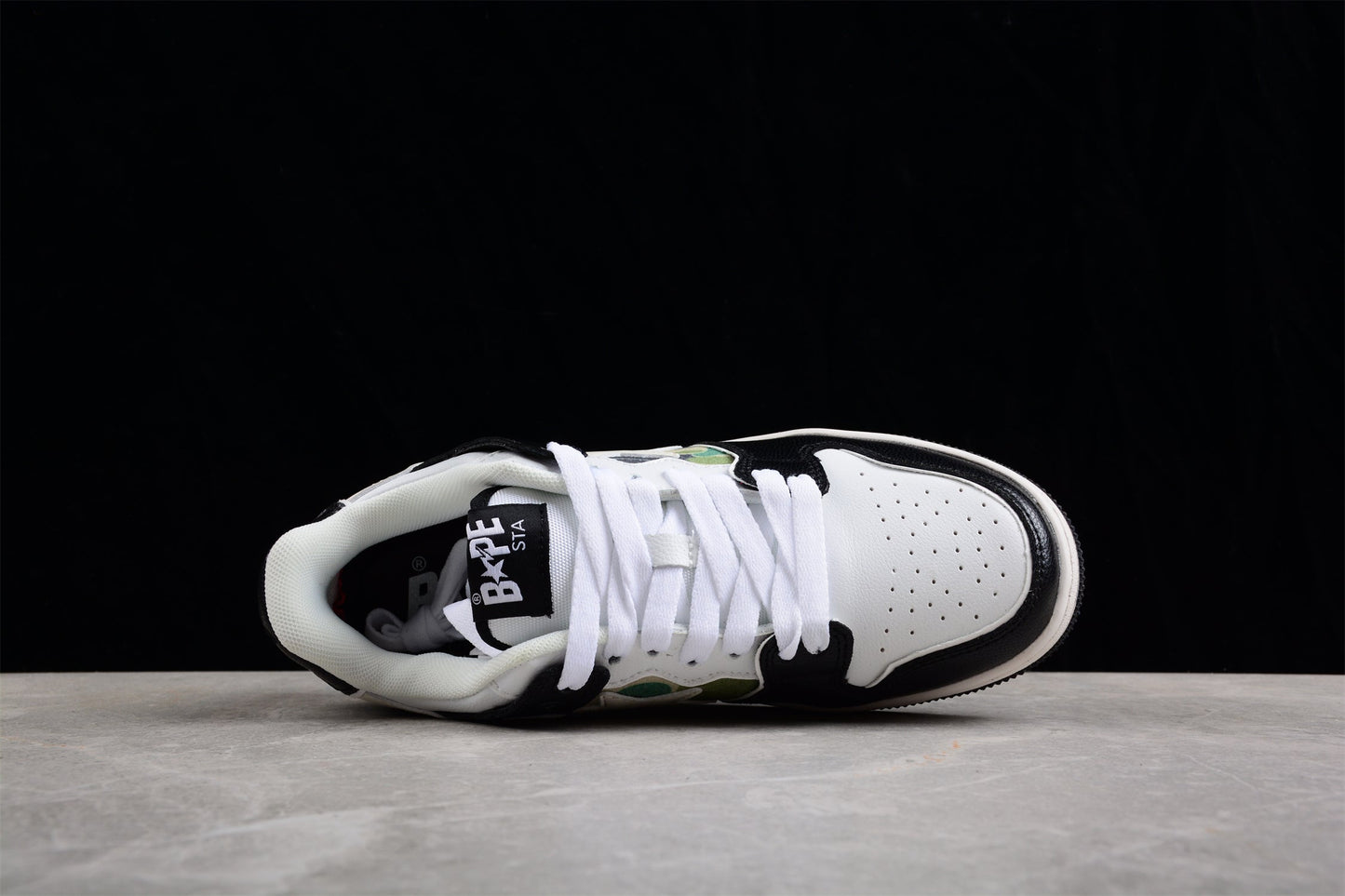 BAPE STA Low-Top Sneakers in Black, White, and Camo