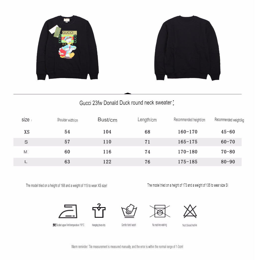 Gucci Donald Duck Sweatshirt - Black