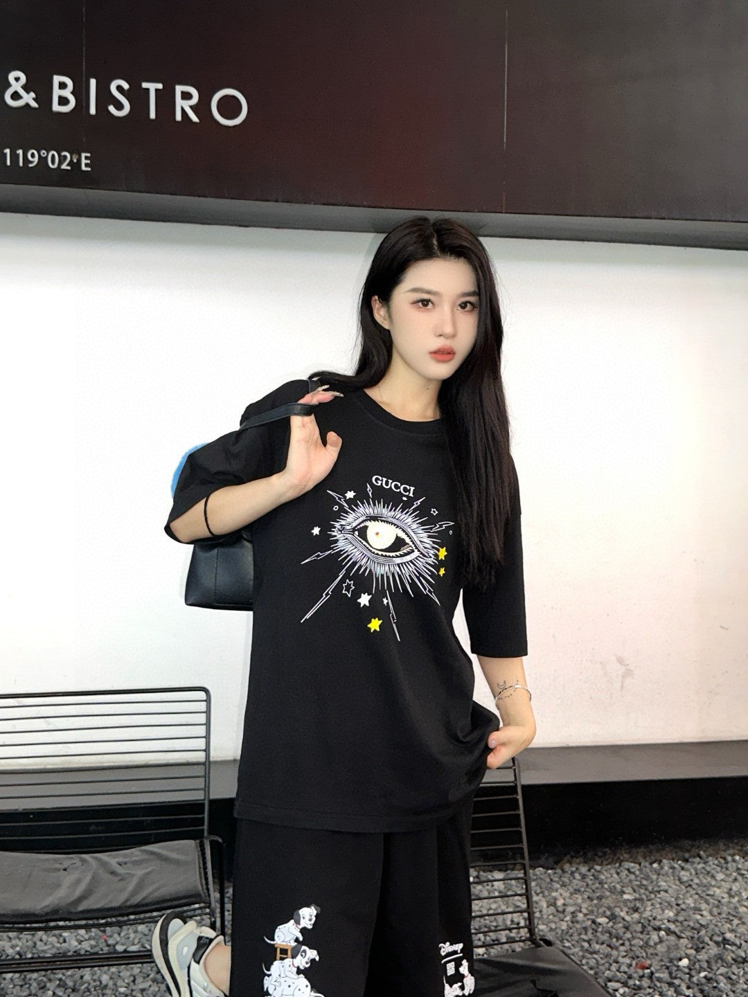 Gucci Mystical Eye Graphic Black T-Shirt