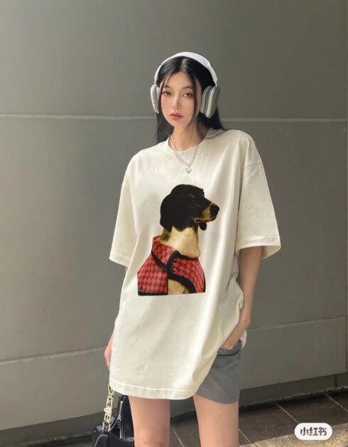 Gucci Dog Print T-Shirt