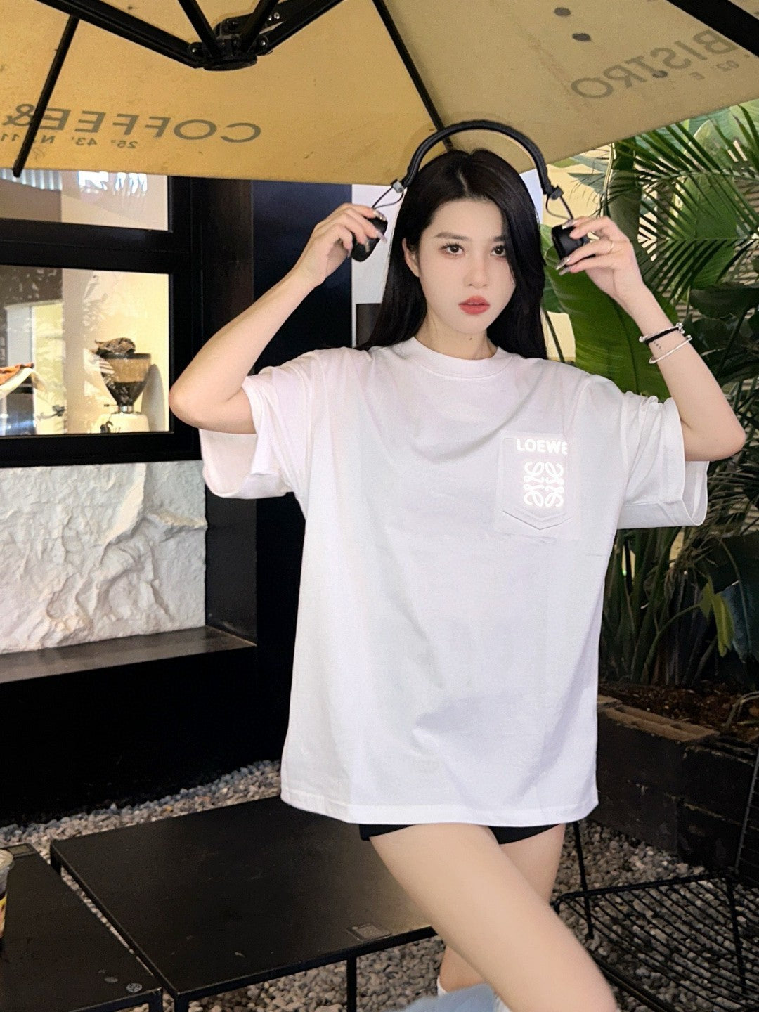 Loewe White Pocket Logo T-Shirt