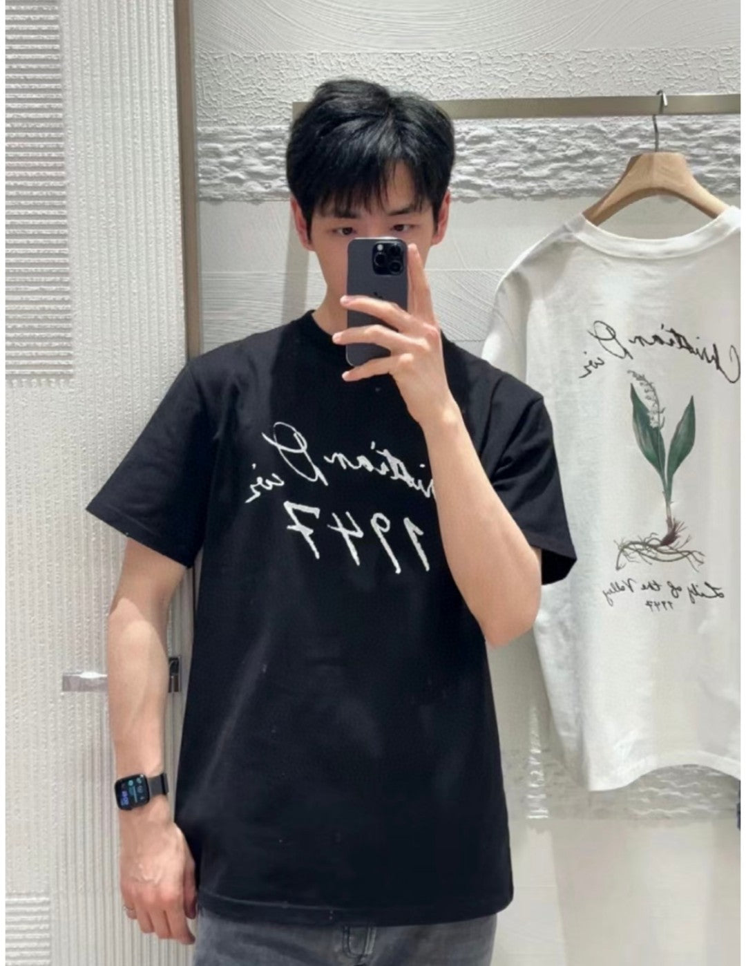 Dior 1947 Signature Black T-Shirt