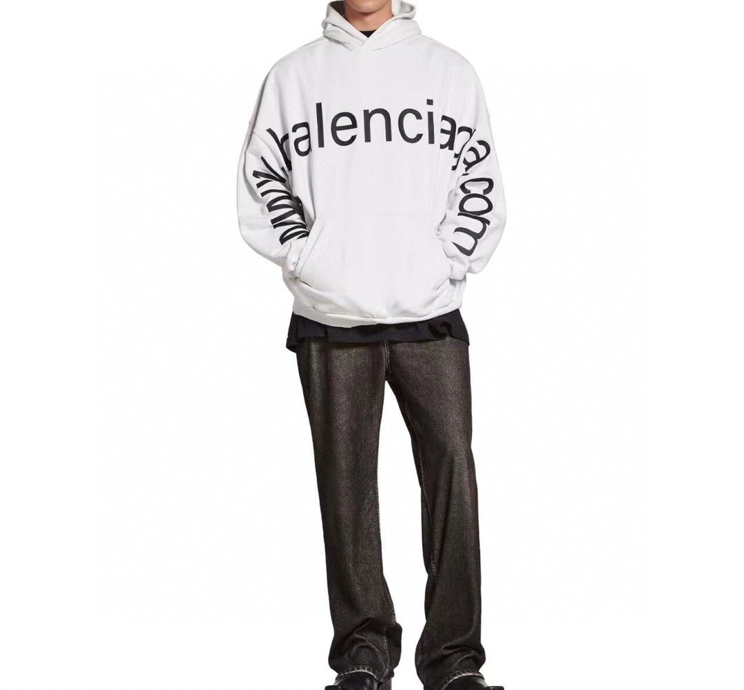 Balenciaga Off-White Oversized Hoodie