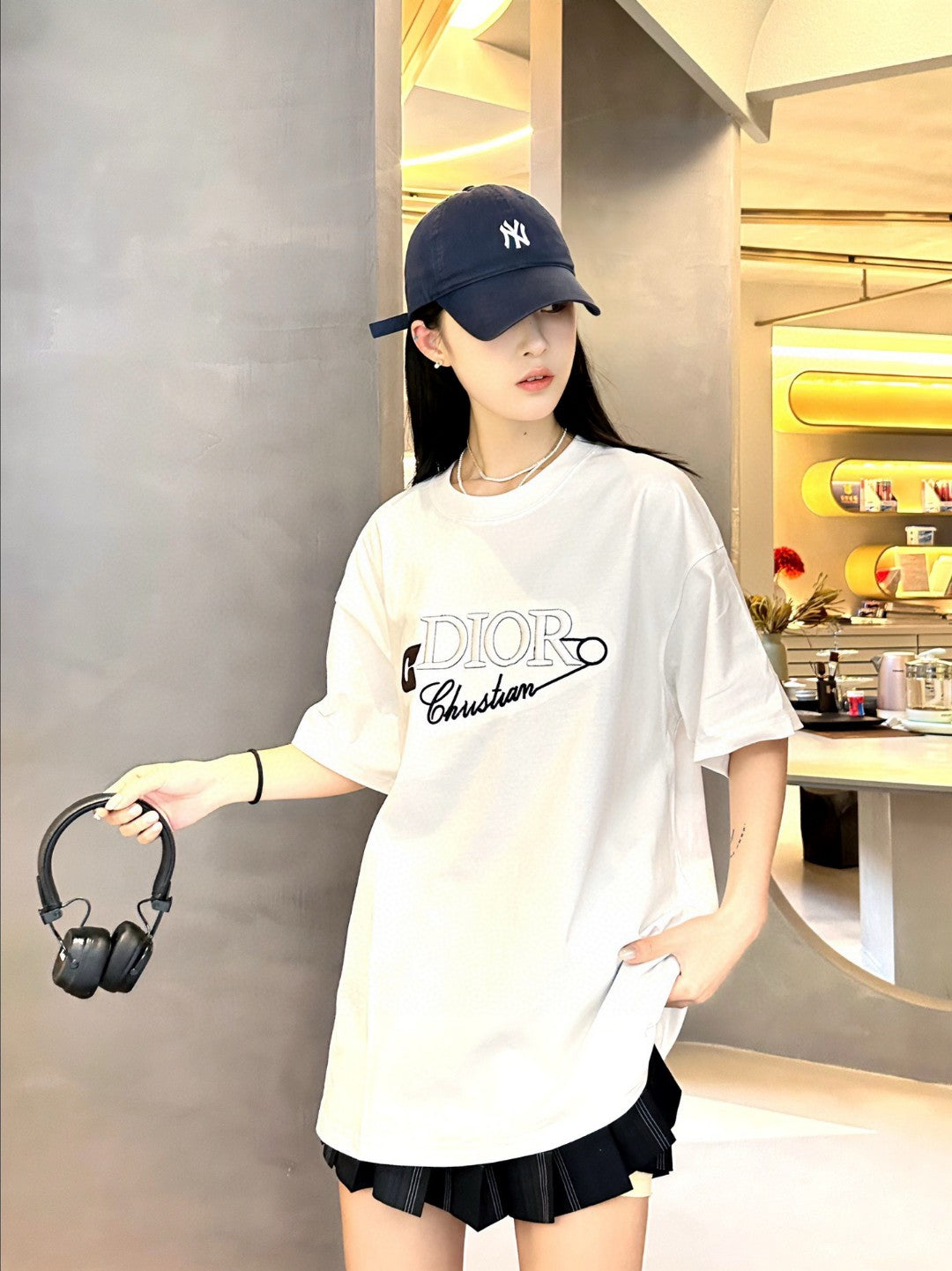 Dior Safety Pin Logo T-Shirt