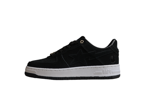 BAPE STA Low-Top Black Suede Sneakers