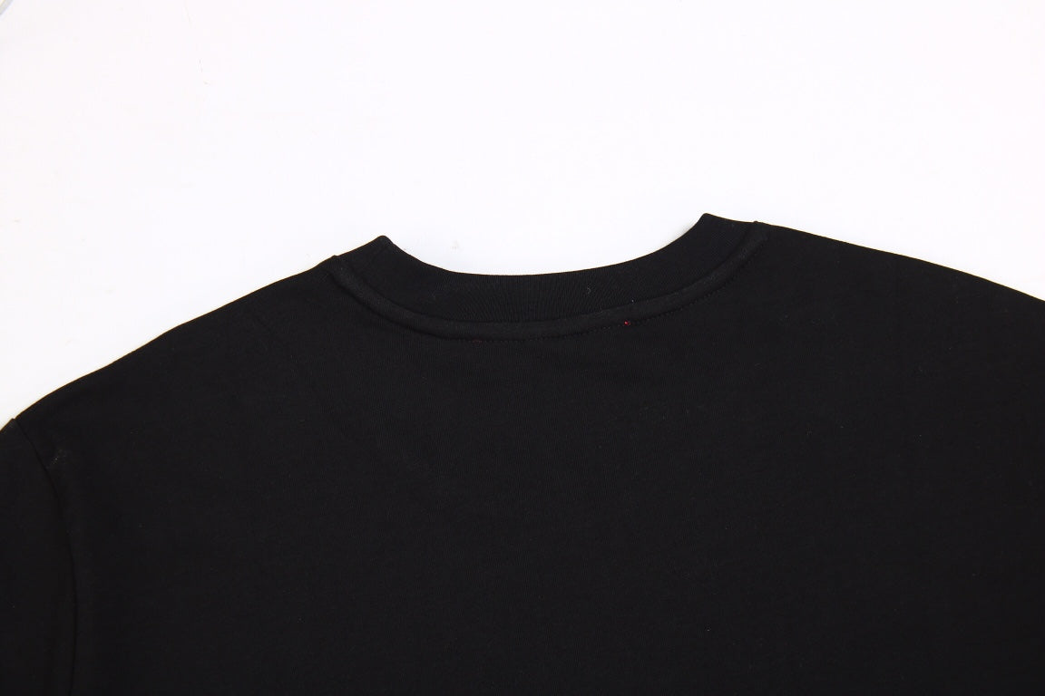 GUCCI x BALENCIAGA FLOWER LOGO T-SHIRT BLACK