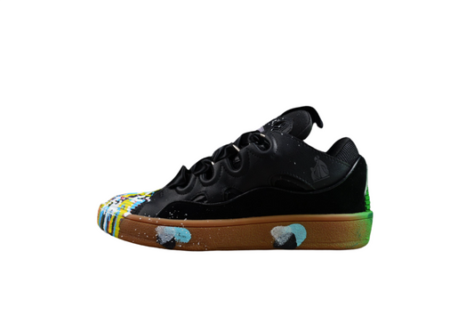 Black Multicolor Low Top Sneakers