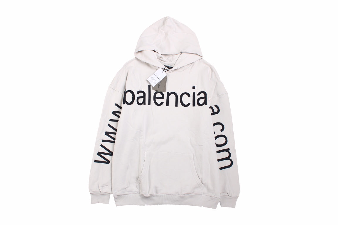 Balenciaga Off-White Oversized Hoodie