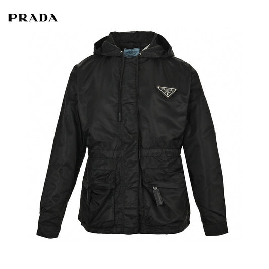 Prada Nylon Hooded Jacket