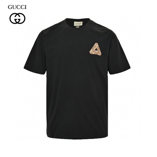 Gucci Triangle Logo Black T-Shirt