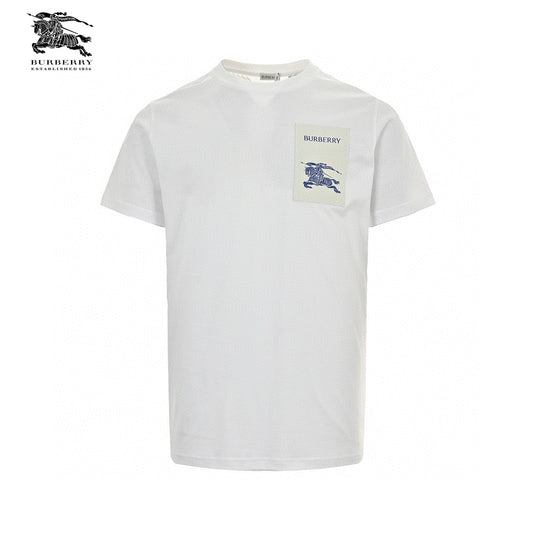 Burberry Embroidered Patch T-Shirt (White)