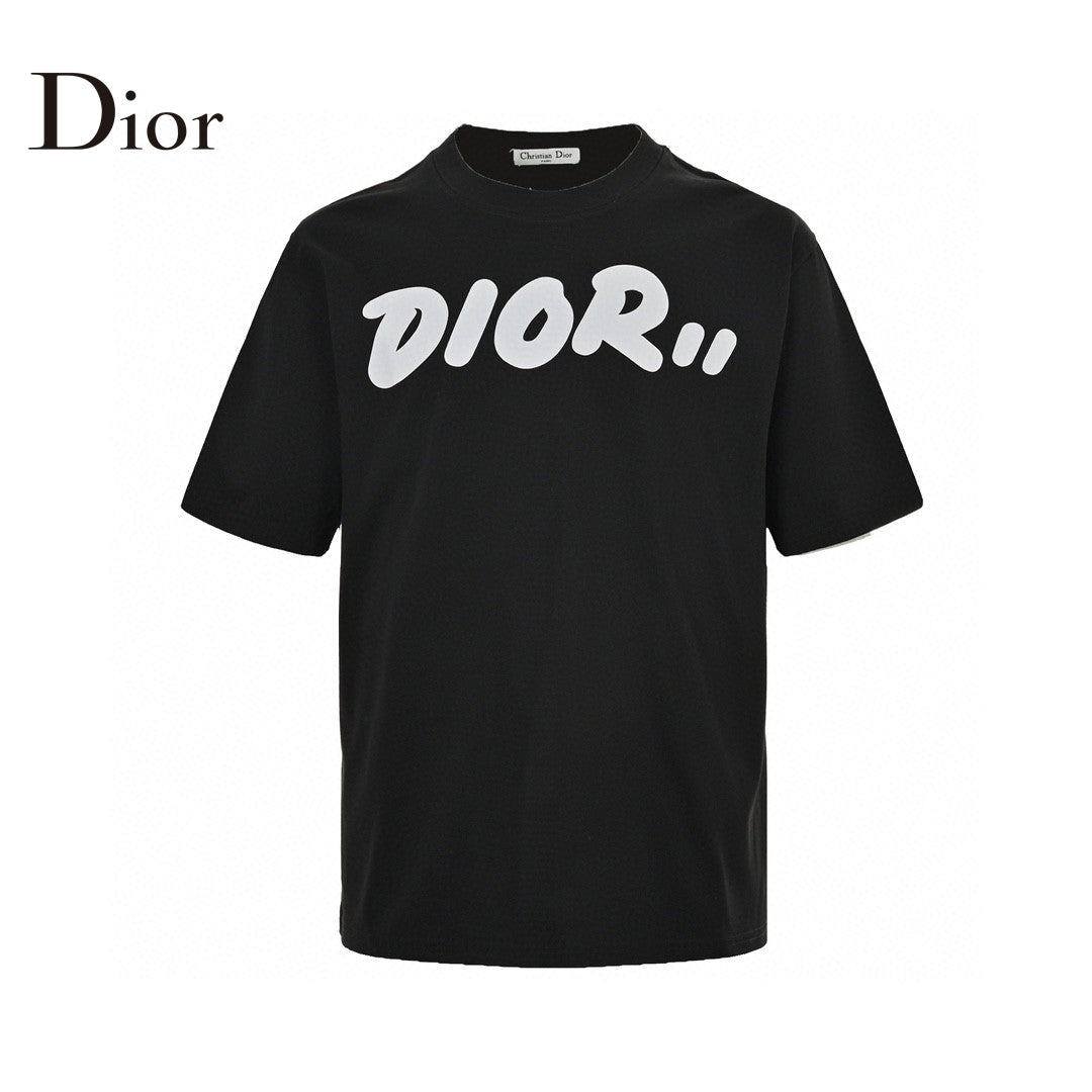 Dior Oversized Logo Black T-Shirt