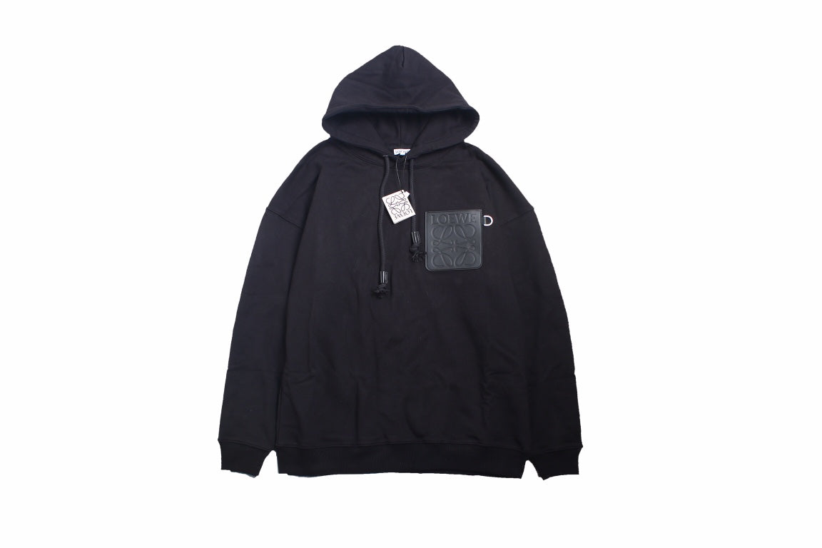 Loewe Black Logo Patch Hoodie