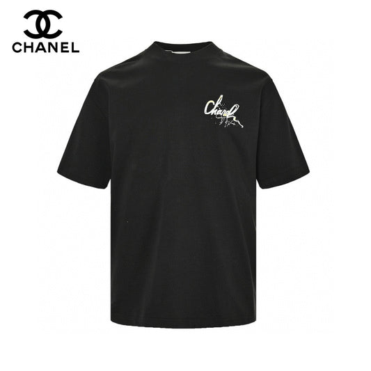 Chanel Signature Logo Black T-Shirt