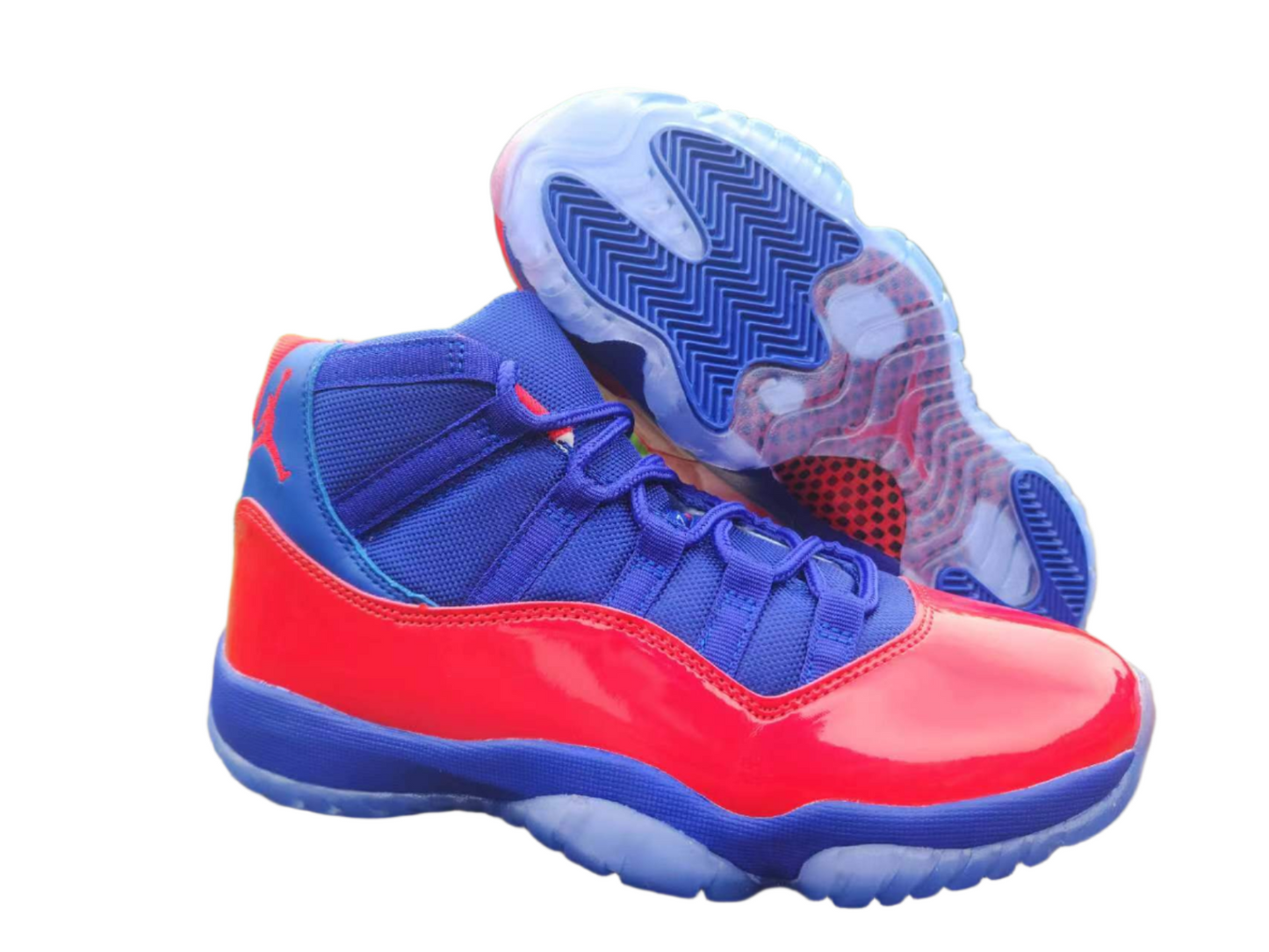 JORDAN 11 Blue and Red