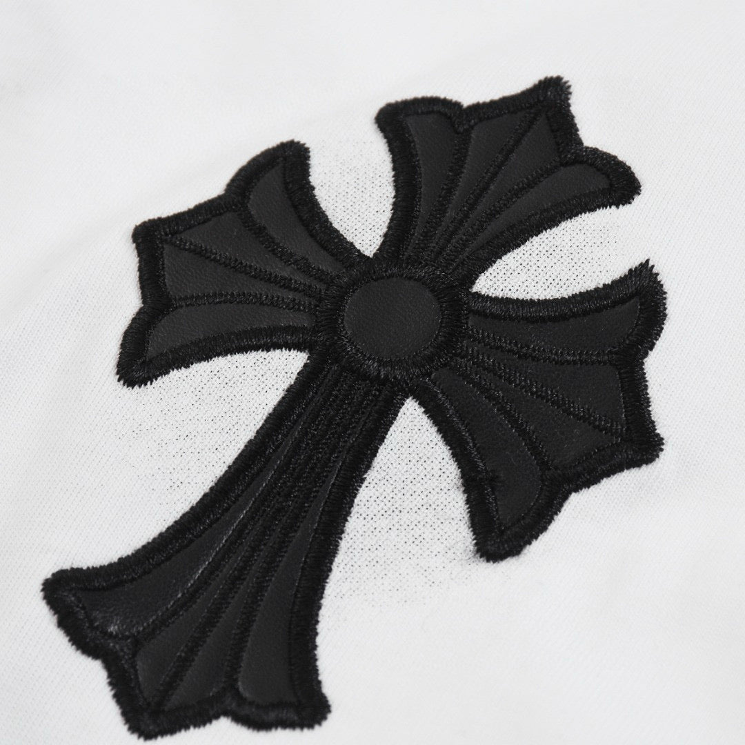 CHROME HEARTS BLACK CROSS T-SHIRT WHITE