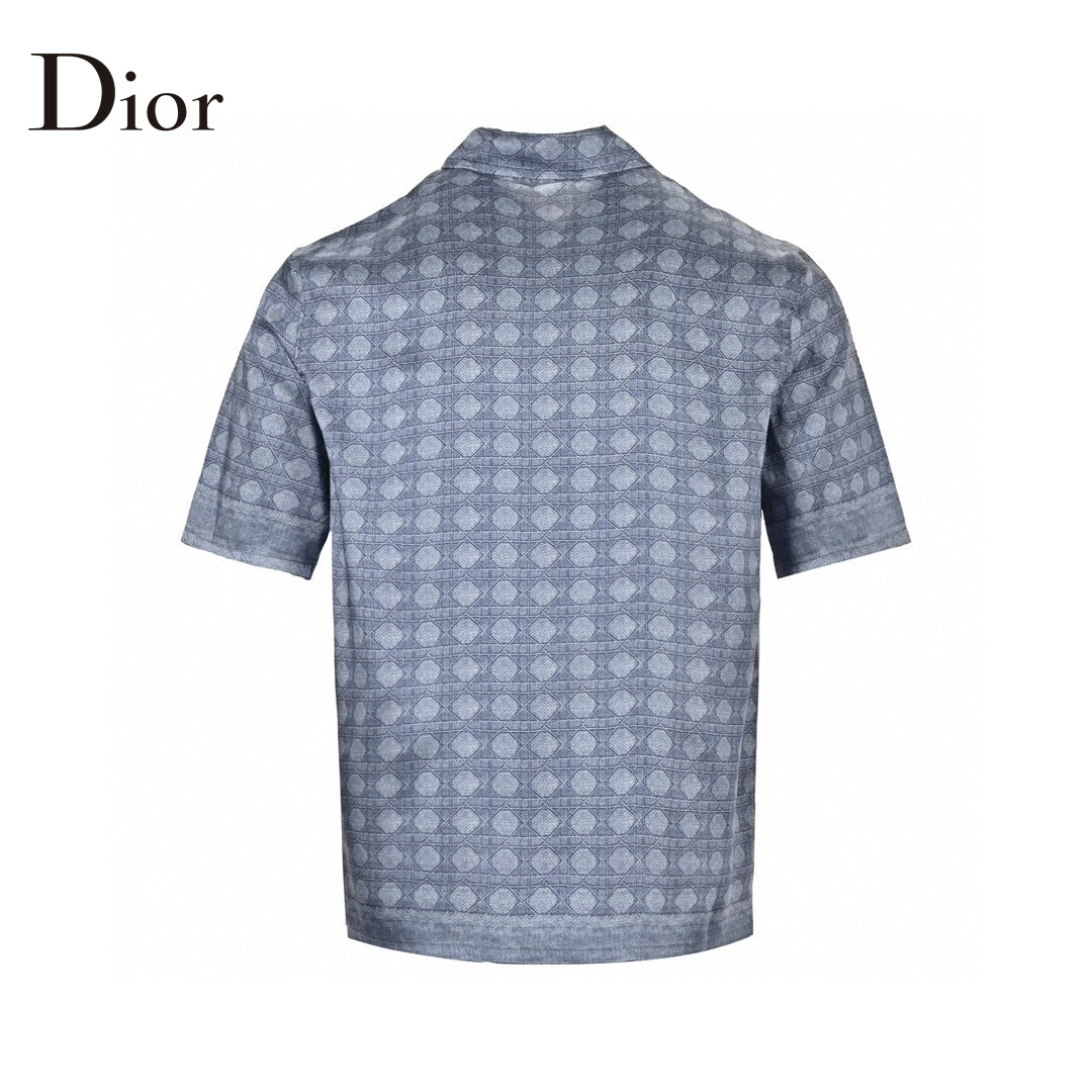 Dior Geometric Pattern Short Sleeve Shirt