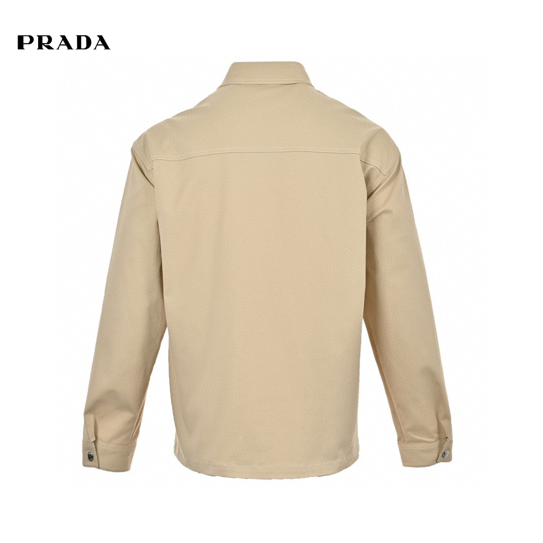 Prada Beige Button-Up Shirt