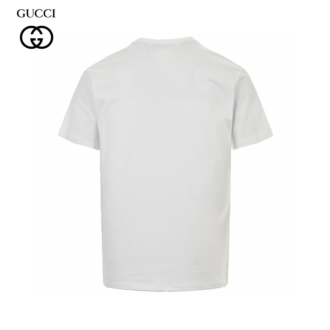 Gucci White T-Shirt with Firenze 1921 Logo