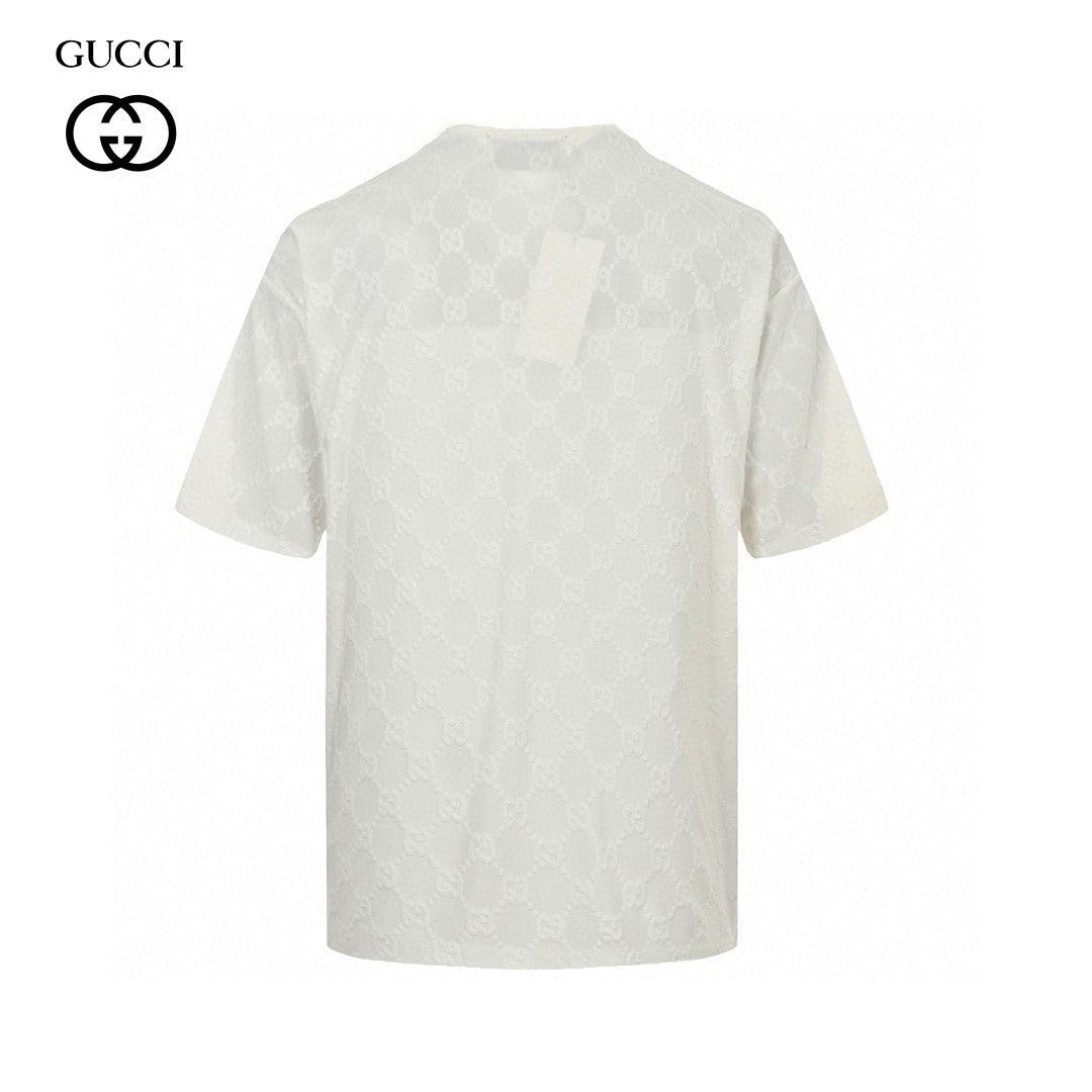 Gucci GG Patterned T-Shirt (White)