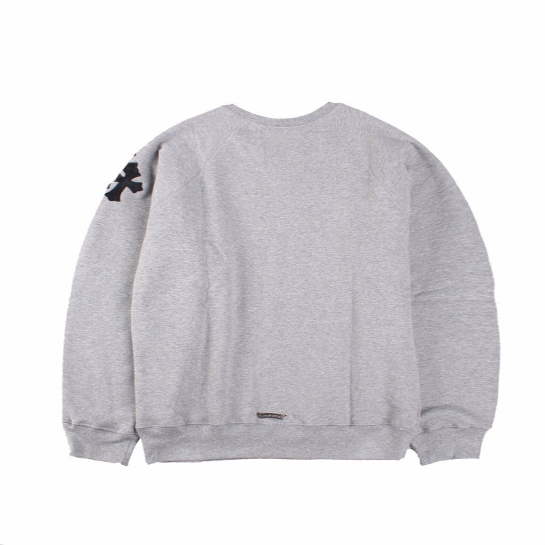 CHROME HEARTS CROSS PATCH SWEATSHIRT GREY