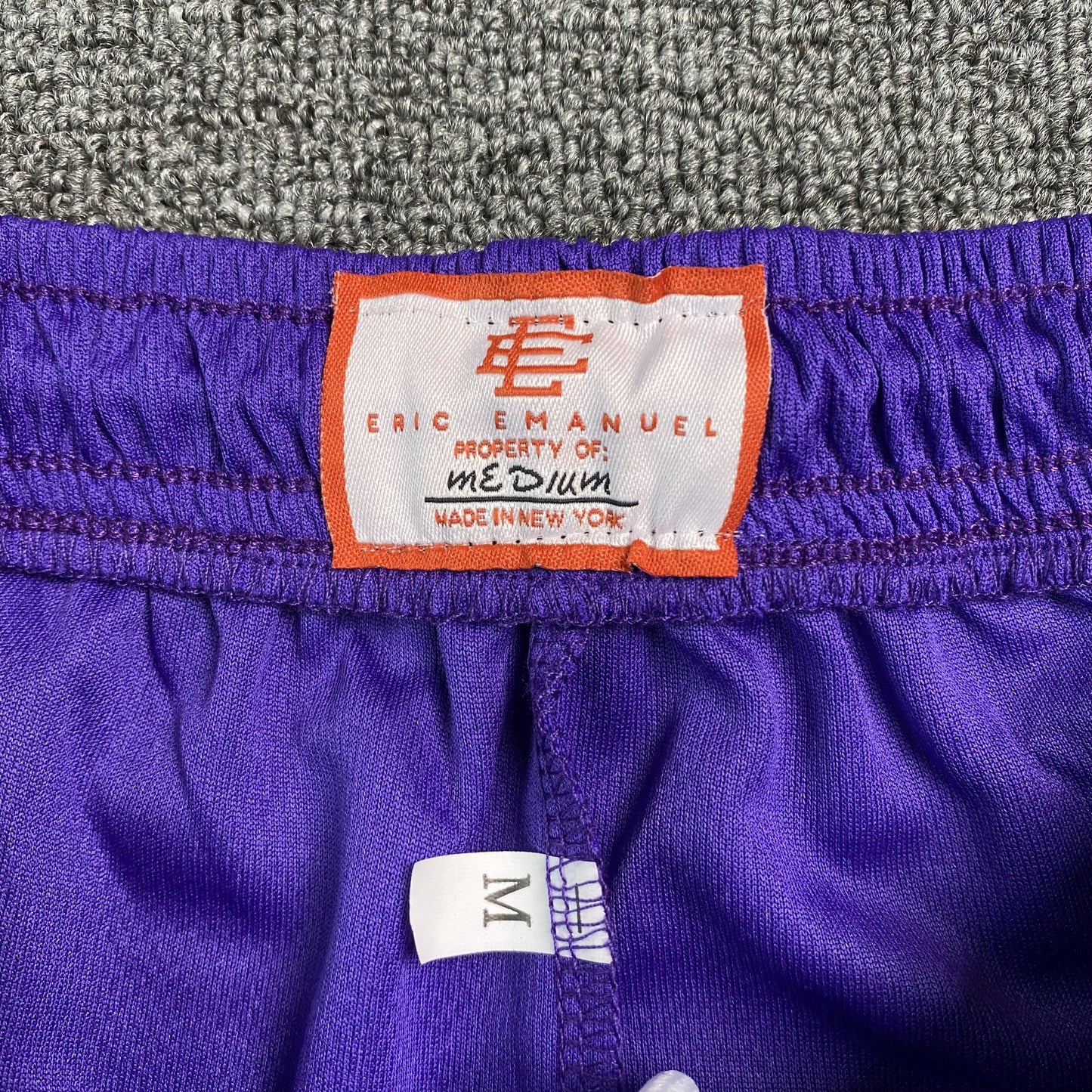 ERIC EMANUEL EE BASIC SHORTS PURPLE/YELLOW