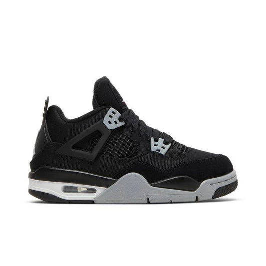 JORDAN 4 x BLACK CANVAS