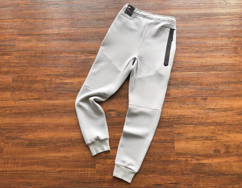 NIKE TECH FLEECE PANTS x WOLF GREY/AQUAMARINE/ORANGE