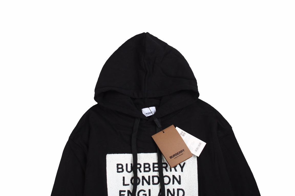 Burberry Black Hoodie with Logo