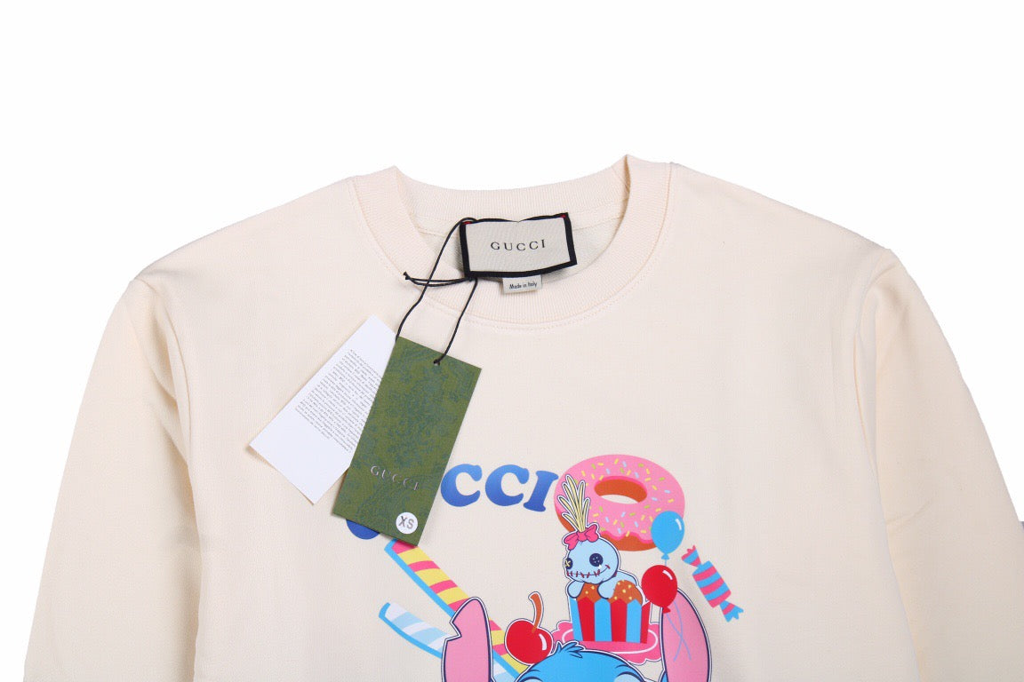 Gucci Stitch Donut Sweatshirt - Cream