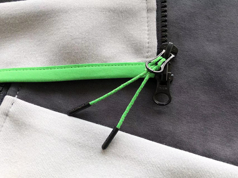 NIKE TECH FLEECE HOODIE x GREY/BLACK/GREEN