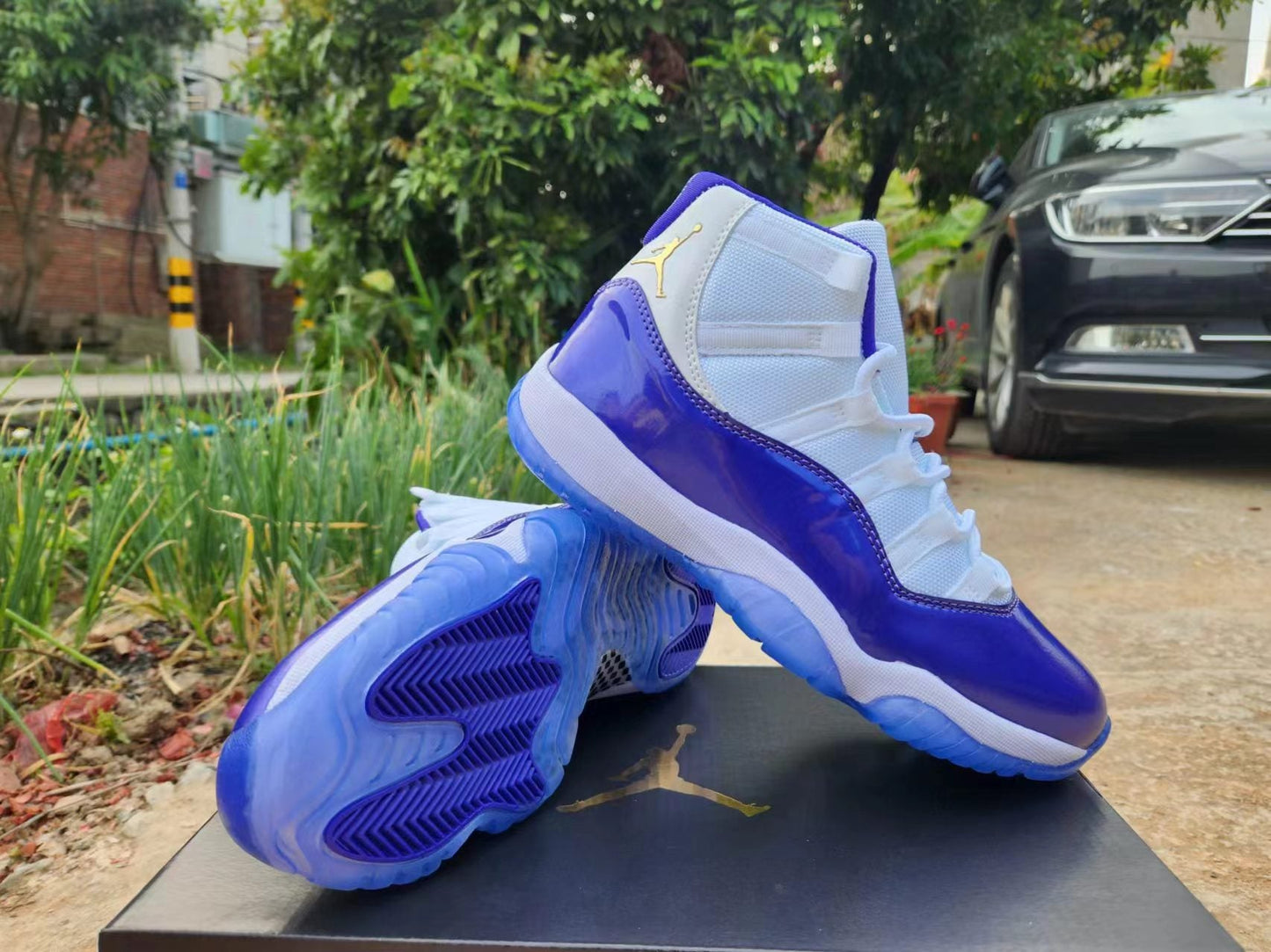 JORDAN 11 Purple and White