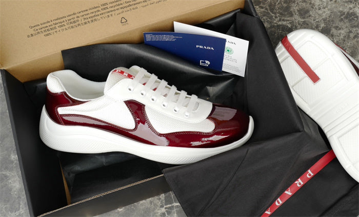 PRADA AMERICA'S CUP BURGUNDY WHITE