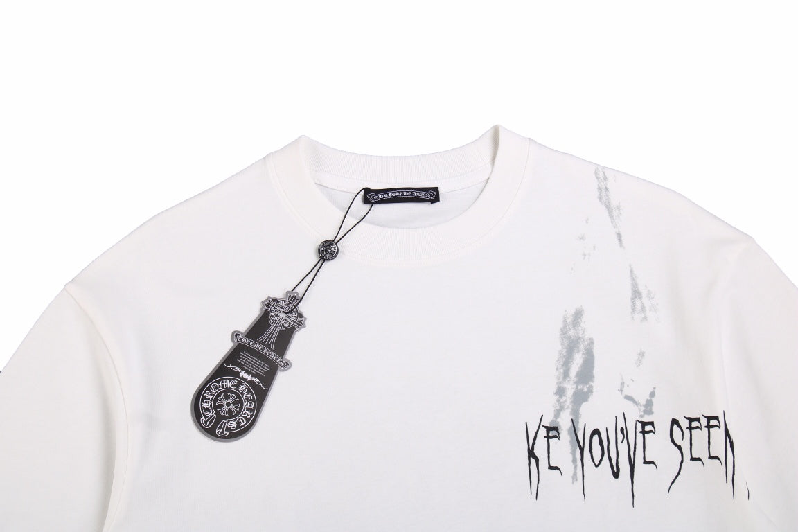 CHROME HEARTS "LOOKING LIKE A GHOST" T-SHIRT WHITE