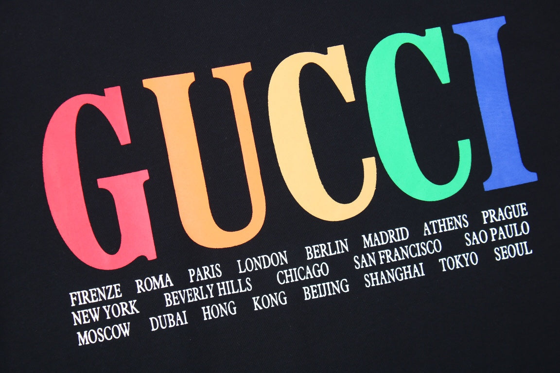 Gucci Cities Block Letter T-Shirt