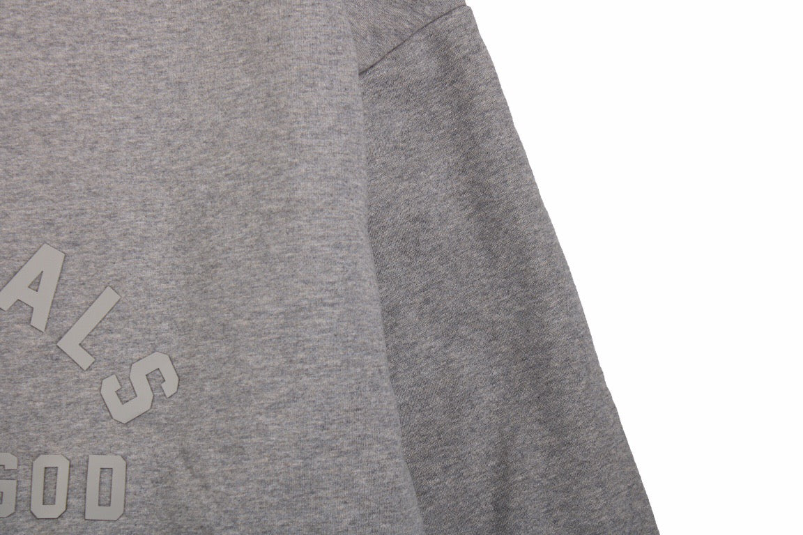 Fear of God Essentials Hoodie - Grey with Yellow Hood