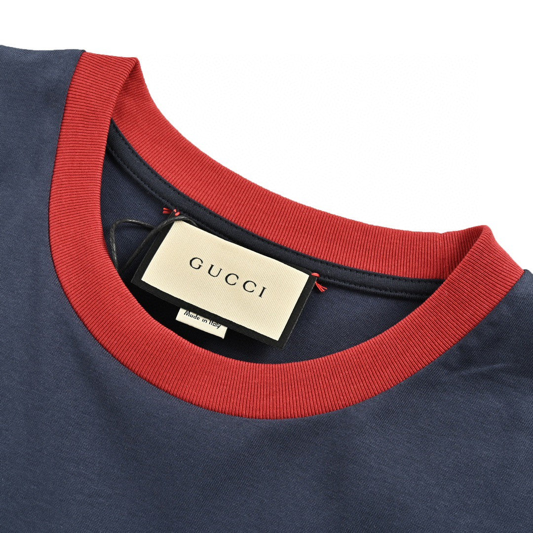 Gucci Cherry Logo Navy T-Shirt