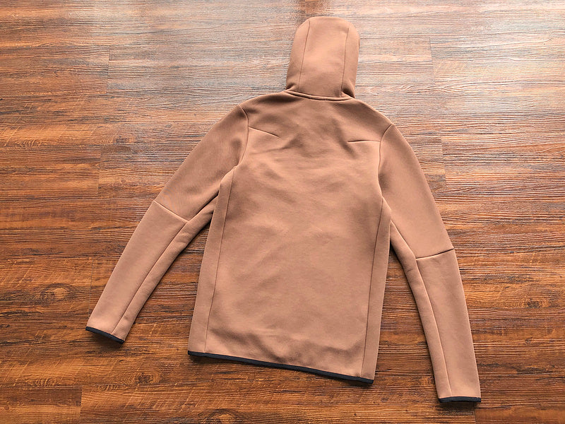 NIKE TECH FLEECE HOODIE x ARCHEO BROWN