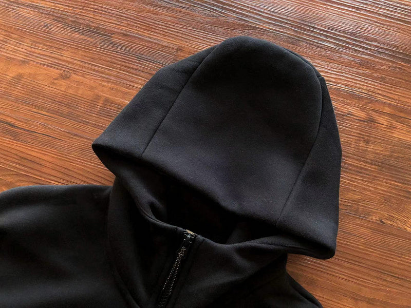 NIKE TECH FLEECE HOODIE x BLACK/DARK SMOKE GREY