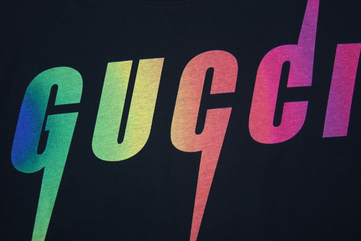 Gucci Rainbow Lightning T-Shirt (Black)