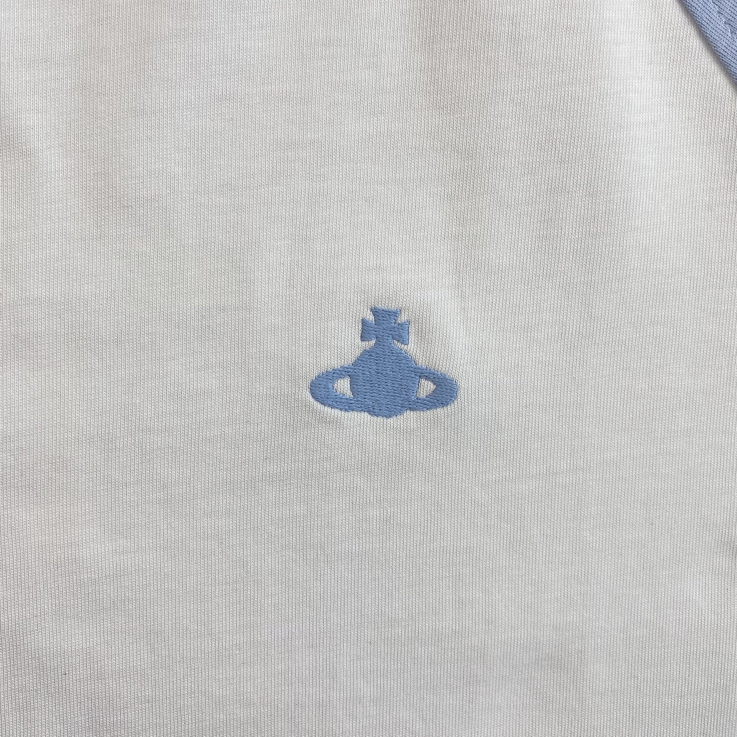 VIVIENNE WESTWOOD T-SHIRT WHITE BABY BLUE