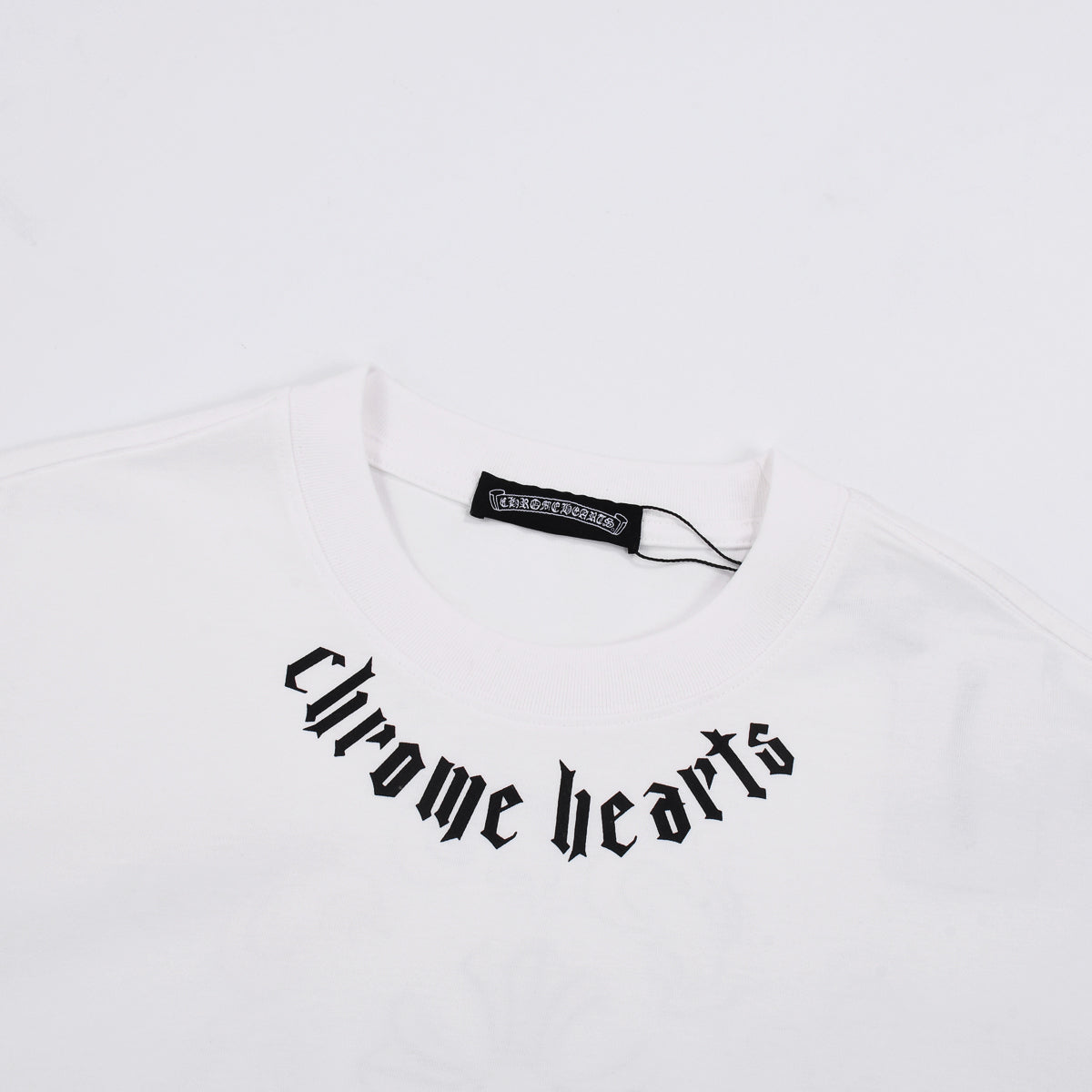 CHROME HEARTS LOGO COLLAR T-SHIRT WHITE