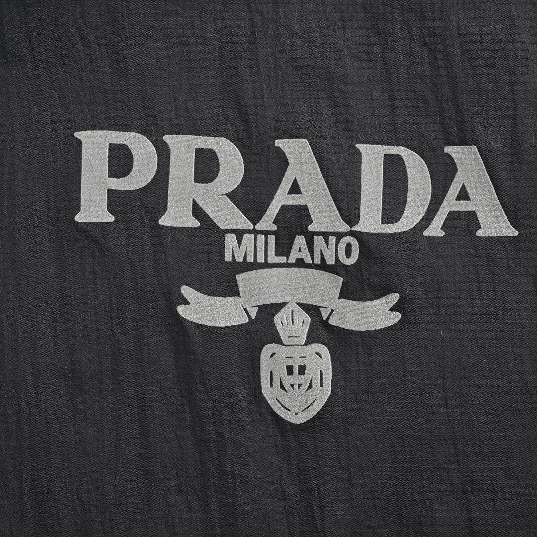 Prada Lightweight Hooded Jacket - Black