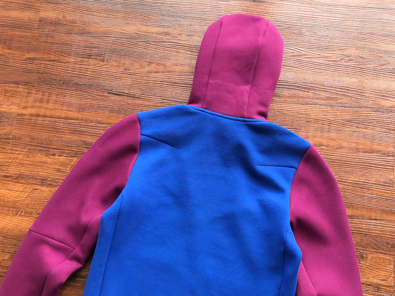 NIKE TECH FLEECE HOODIE x SANGRIA/GAME ROYAL