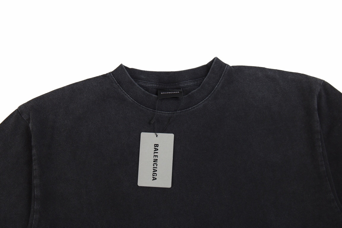 Balenciaga T-shirt with Washed Effect