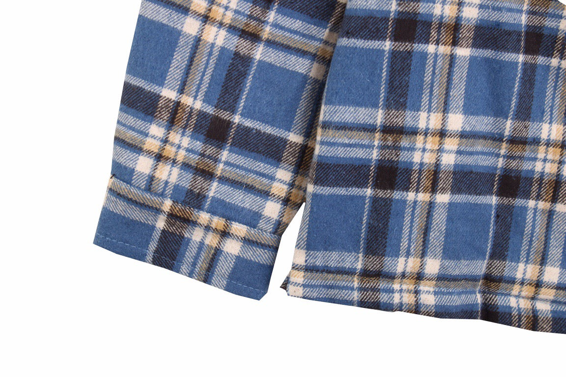 Burberry Blue Plaid Shirt