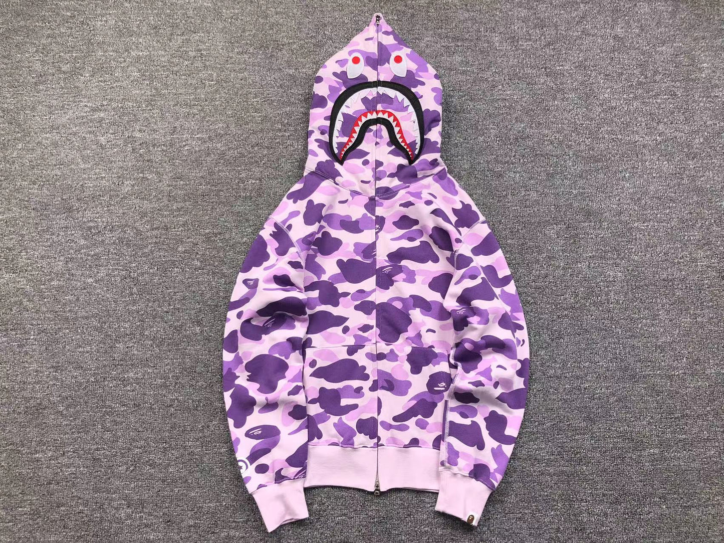 BAPE COLOR CAMO FULL ZIP HOODIE PURPLE