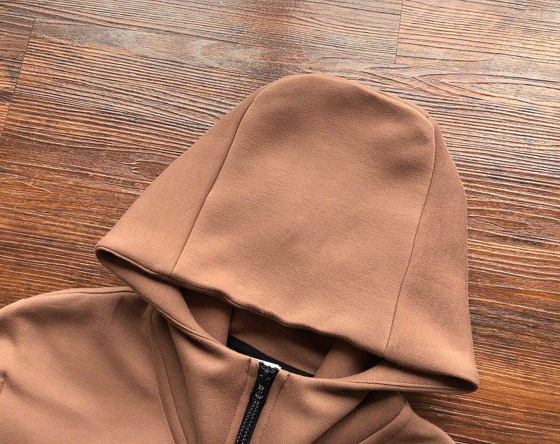 NIKE TECH FLEECE HOODIE x ARCHEO BROWN